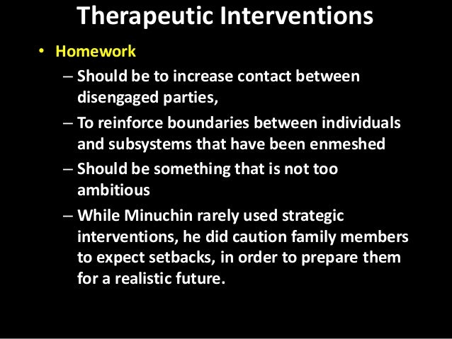 family therapy techniques minuchin